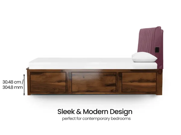 Regal Queen Hydraulic Storage Bed in Burgundy Leatherite